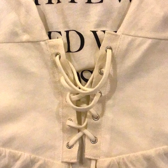 NEW EXPRESS corset top brunch sleeveless tee 🥂XS 🍷 - Picture 3 of 4